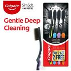  pack Of -12  Colgate Slim Soft Charcoal Toothbrush Deep Cleaning Soft Bristle 