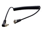 M-m Pc Sync Cord Male To Male Flash Spring Cable With Screw Lock For Canon Nikon
