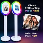 Photo Booth Stand With Rgb Ring Light  Selfie Station Kiosk For 10 2  - 13  Ipad