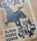 Rare 1900 s Original Gray Super Horse Power Hit   Miss Catalog Advertising 