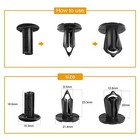 40pcs Nylon Bumper Fastener Rivet Clips 8mm For Gm 40pcs Fastener Clips 8mm