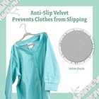  big Sale  Non-slip Velvet Clothes Hangers     15 Pack  Gray