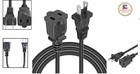 Certified 2-prong Extension Cable 1ft - Ideal For Electronics   Appliances
