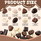 30 Pcs Fake Chocolate Artificial Food Realistic Mixed Color Chocolate Models Bul