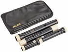 Aulos Af-1 Grenser Transverse Flute Black Ivory With Soft Case Baroque Style