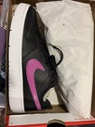 Nike Court Borough Low 2 Youth Size 6 Black Fuchsia White