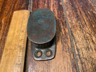 Merriman Bronze Foot Block 1 3 8  Bronze Sheave  Max 3 8  Line  Great Patina 