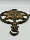 Vintage Solid Brass Star Nautical Compass Rose Directional Wall Hanging 12   
