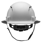 Lift Safety Idax Full Brim - Vented Hard Hat  White Carbon