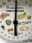 American Family Kitchen White Metal 25lb Food Scale Retro Vintage