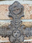 Vtg  Cast Iron Decorative Cross Indoor Outdoor Garden Wall Decor Religious 12   