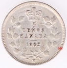 1902h Canada 5 Cents Large H - Vf ef - Lot 18725