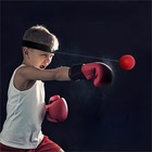 Kickboxing Punching Bag  Gloves For Kids  Women  Men  Girls  red 