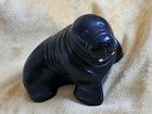 Walrus Figurine Black  Made In Canada  Boma  Resin