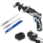 Workpro 12v Cordless Reciprocating Saw Clamping Jaw W battery charger   saw Blades