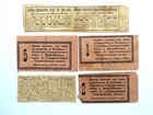 Russian 6x Mixed Bank Coupons Government Annuity 1914 - 1918  Freedom Loan 1917