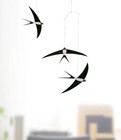 Mcm Flensted Flying Bird Mobile Minimalist Kinetic Art Deco Danish Swallows