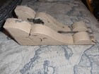 Antique 1800 s Corbels Shabby Chippy Paint Wooden White Corbels 14 1 4 x 5 1 2 