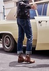 Men s Us 8-12 Ankle Chelsea Boots Double Side Zipper Faux Leather Shoes Brown Ca