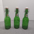 Grolsch Premium Pilsner Beer Green Glass Bottles Swing Top Set Of 3