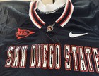 San Diego State Aztecs Ncaa Nike Football Game Worn Jersey Mountain West Patch