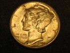 1944-d 90  Silver Mercury Head Dime Unc       