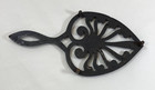 Vintage Cast Iron Black 3-footed Heart Shaped Trivet