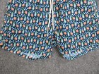Mc2 St Barth Swim Trunks Mens Small Blue Aop Cocktail Lined Bathing Suit