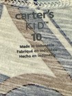 Nwt Carter s Kids Girls Blue brown Heart Midi Cotton Dress Sundress Size 10