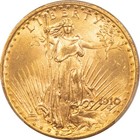 1910  20 St Gaudens Gold Double Eagle - Pcgs Ms-64  Better Date  Near-gem 