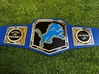 Detroit Lions Nfl  Wwe  Legacy Championship Title Belt  Adult  Size 2mm Brass