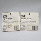 2 Pkgs Cvs Platinum Chrome Injector Razer Blades  11 pkg  22 Blades Total