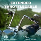 Harley 45  Steel Braid Throttle Cable For Street Road Glide King 2000-2006
