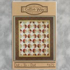 Cotton Way Dot To Dot Quilt Pattern  879 By Bonnie Olaveson 63x71 Throw  New