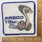 Vintage Ford Cobra Jet Logo Embroidered Patch Sew On Racing Mustang Snake Sew On