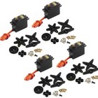 4 X Mg995 20kg High Speed Torque Metal Gear Servo For Helicopter Rc Car Boat