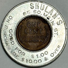 1948 D Encased Wheat Cent Shulmans Good For  1 Keep Me And Never Go Broke