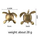 Brass  Turtle Animal Figurine Miniature Statue Table Desk Home Decoration Toy