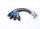 Audio 4 Pack-1 4 Ts Female To Speakon Adapter Patch Speaker Cable