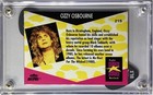     nice  Ozzy Osbourne Superstar Card  215   2 Official Guitar Picks Display       