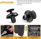 100 Pcs Retainer For Lexus Toyota Body  Splash Shield Clips 90467-07201 Replacem