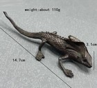 Brass Lizard Animal Statue Small Sculpture Tabletop Figurine Home Decor Gifts