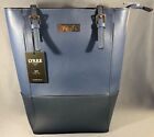 Lykke Lyra Project Tote Bag Yarn Knitting Crochet Crafts Purse Navy Blue Nwt