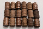  18  Lionel Postwar Stained Wood Barrels - For Barrel Loader  More