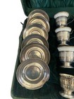 Chas J Noack Sterling Silver And Porcelain Demitasse Espresso Coffee Set