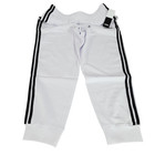 Adidas Men s Essentials Size Large 3-stripe Fleece Pants White Black Bk7400 New