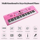 61-key Kids Rechargeable Digital Music Electronic Keyboard Piano With Microphone