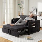 Convertible Futon Sofa Bed Loveseat Sleeper Sofa Couch With Pull-out Sofa Bed
