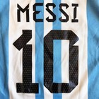 Adidas Argentina 2022 World Cup Champions Home Jersey  10 Messi Youth 11 12 Yrs