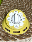 Vintage Harvest Yellow Retro Flower Design Mark-time Kitchen Timer 60 Min